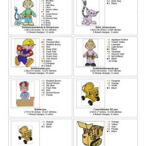 Bob The Builder Machine Embroidery-set Of 48